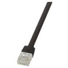 LOGILINK CF2093U LOGILINK - Komutacinis kabelis Flat Cat.6 U/UTP SlimLine juodas 10m