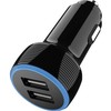 Įkroviklis 2GO 2GO Dual-USB KFZ-Ladegerät 2400mA juodas