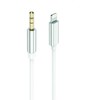 USB 2GO AUX/MP3 laidas „Lightning“ įrenginiams, 100 cm, Baltas (797218)