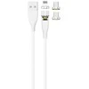 USB kabelis 2GO USB-A - USB-C + microB + Žaibas Baltas (797317)