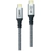 Kabelis USB 2GO USB-C - USB-C 1.2 m Sidabrinė (797512)