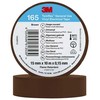 3M 165BR1E, 1 vnt., Ruda, PVC, 600 V, Lizdinė plokštelė, 10 m