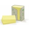 Ekologiškas lipdukų bloknotas „Post-it TOWER“, 76 x 127 mm, pastelinės geltonos spalvos, 16 vnt. po 100 lapų (3M0282)
