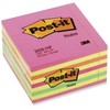 3M Post-it® kubo formos lapeliai 2028np 76 mm x 76 mm neoninės rožinės spalvos