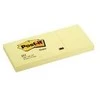 3M Post-it 7100290163, stačiakampis, geltonas, popierius, 51 mm, 38 mm, 100 lapų