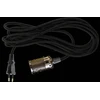 4m DANLAMP tekstilinis kabelis juodas chromas E27 Juodas kabelis
