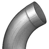 60 laipsnių alkūnė su 76 mm įvore, RHEINZINK CLASSIC WALZBLANK