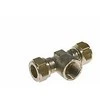 Aalberts integrated piping systemsBV Trišakis 15- 1/2 - 15 MM išorinis skersmuo / išorinis skersmuo - suspaudžiamos jungtys