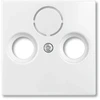 ABB-basic55 Antenos lizdo dangtelis, blizgiai baltas, 1 modulis