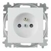 ABB-basic55 PIN lizdas, matinės baltos spalvos, 16A, 1 modulis, tiekiamas su dangteliu su apsauga nuo pumpuravimosi