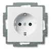 ABB-basic55 Schuko lizdas, baltas, 16A, 1 modulis, pridedamas dangtelis su apsauga nuo vaikų