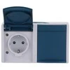 BUSCH JAEGER 20/2 EBW-53 - CEE 7/3 - 2P+E - Mėlyna - Baltas - IP44 - 250 V - 16 A