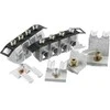 ABB Dvigubas jungimas Pilnas Kabelio skerspjūvis: 50–150 mm² Montavimo plotis 55 mm Skirtuko plotis: 18, tiesus