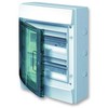 ABB 24 modulių grupinė plokštė su melsvai žaliomis durelėmis, IP65