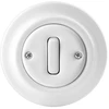 ABB korespondencinis jungiklis, blizgiai baltas, 10A 250V, „Decento“