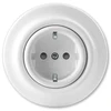 ABB Schuko lizdas, blizgiai baltas, 16A, 250V, Decento