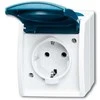 ABB BUSCH JAEGER 2083-0-0842 - CEE 7/3 - 2P+E - Mėlyna - Baltas - IP44 - 250 V - 16 A