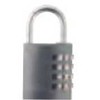 ABUS 466229, Titan, Liejamas aliuminis, 55 g, 1 vnt.