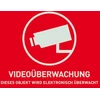 ABUS WarnSticker Video -D- 74x52.5mm