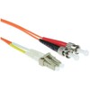 Act ACT 15 meter LSZH Multimode 62.5/125 OM1 fiber patch cable duplex with LC and ST connectors. Lc-st 62.5/125 om1 dup 15.00m (RL7015)