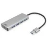 ACT AC6121 Sąsajos šakotuvas USB 3.2 Gen 1 (3.1 Gen 1) Type-A 5000 Mbit/s aliuminis (AC6121)