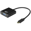 ACT AC7300 vaizdo kabelio adapteris 0,15 m USB Type-C VGA (D-Sub) Juodas