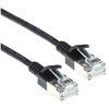 Act ACT Juodas 2 meter LSZH U/FTP CAT6A datacenter slimline patch cable snagless with RJ45 connectors (DC7902)