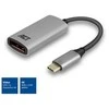 ACT USB-C į DisplayPort jungtį jungiantis adapteris, 4K @ 60Hz, laido ilgis 0,15 m, aliuminio korpusas, USB-C - DP 4K @ 60Hz keitiklis (AC7030)