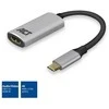 ACT USB-C į HDMI jungtį jungiantis adapteris, 4K @ 60Hz, laido ilgis 0,15 m, aliuminio korpusas. ADAPTERIS USB-C-HDMI 0,15M 4K (AC7010)