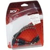 ACV 30.4970-102, RCA, kištukas, 2 x RCA, lizdas, 0,3 m, juodas