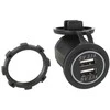 ACV USB įkrovimo adapteris 12/24 V su mėlyna lempute