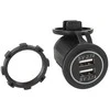 ACV USB įkrovimo adapteris 12/24 V su balta šviesa