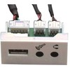 FULL „Garbot F22“ USB2.0 + 2 mini lizdų modulis. F45. 20 cm., baltas, 45 mm, 22,5 mm