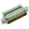 Harting 09 66 228 6700, D-Sub 37 kontaktų M, pilkas, metalinis, kištukas, stiklo pluoštas, plienas, termoplastinis poliesteris (PBT), varis, 1000 V