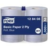 Tork Mėlynas 2 sl. popierius platus 340m, 1000 lapelių W1 (2 vnt.)
