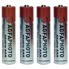 AgfaPhoto 110-802572, Vienkartinės baterijos, AAA, Šarminės, 1,5 V, 4 vnt., Pilka, Raudona