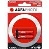 AgfaPhoto NiMh Micro 1000 mAh, įkraunama baterija, AAA, nikelio-metalo hidridas (NiMH), 1,2 V, 2 vnt., 1000 mAh