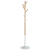 ALBA Drabužių stovas "PMTREE", aukštis: 1 750 mm, bukas/baltas su 8 mediniais kabliukais, medinis stovas, skersmuo 38 mm, – 1 vnt. (PMTREE BC)