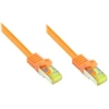 Alcasa „Good Connections“ 1,5 m RNS patch kabelis su Cat.7 daugiakanaliu S/FTP PiMF oranžiniu