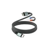 Kabelis USB Alcasa Alcasa 2060-MT010SW kabelis USB USB 2.0 USB C Juodas, Baltas