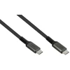 Alcasa Kabelis USB Digitus GoodConnections USB-C 2.0 (ST-ST) 0,5m Kabelis połączeniowy su tkaniny antracytowy