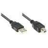 Good Connections USB2.0 Kabelis A-B juoda 0,25m (2510-025OFS)