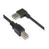 Kabelis USB Alcasa Good Connections EASY A kątowy B USB2.0 0,5 m Juodas (2510-EU005W)