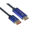 AV adapteris Alcasa Alcasa 4860-SF050B Kabelio adapteris 5m DisplayPort HDMI Mėlynas