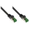 Alcasa 8062-H500S, 50 m, Cat6a, S/FTP (S-STP), RJ-45, RJ-45, juodas