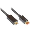 Adapteris AV Alcasa Alcasa DP14-HDMI5 adapter kablowy 5 m DisplayPort HDMI Juodas