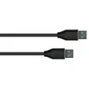 Kabelis USB Alcasa USB-A - USB-A 1 m Juodas (2831-AA010S)