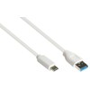 USB kabelis Alcasa USB-A - USB-C 0,5 m baltas (2831-AC005W)