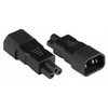 Adapteris AV Alcasa Alcasa PA-1405S maitinimo kištukų adapteris C14 C5 Juodas