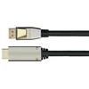 Python Series Kabelis PYTHON Python DisplayPort 1.4 ir HDMI 2.0 Kabelis Nylong. juodas 3m